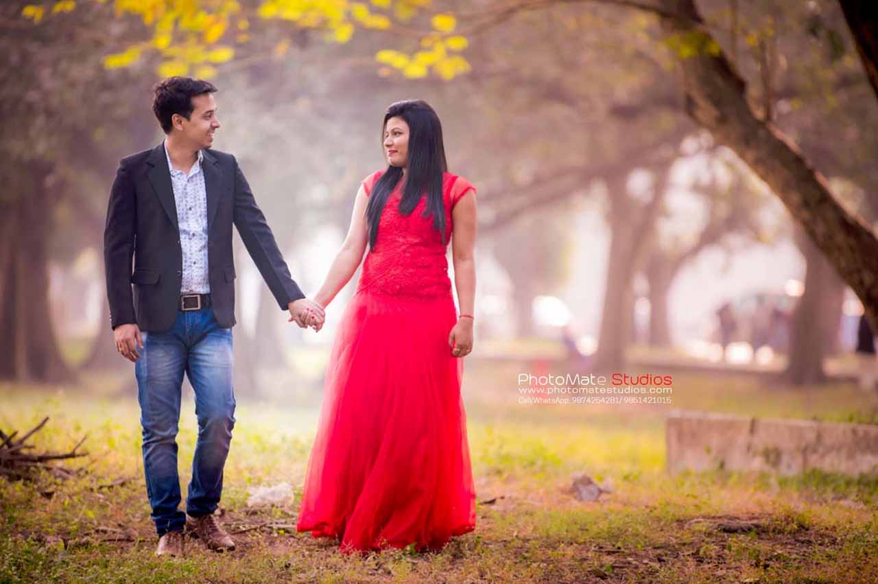 couple poses for wedding photos