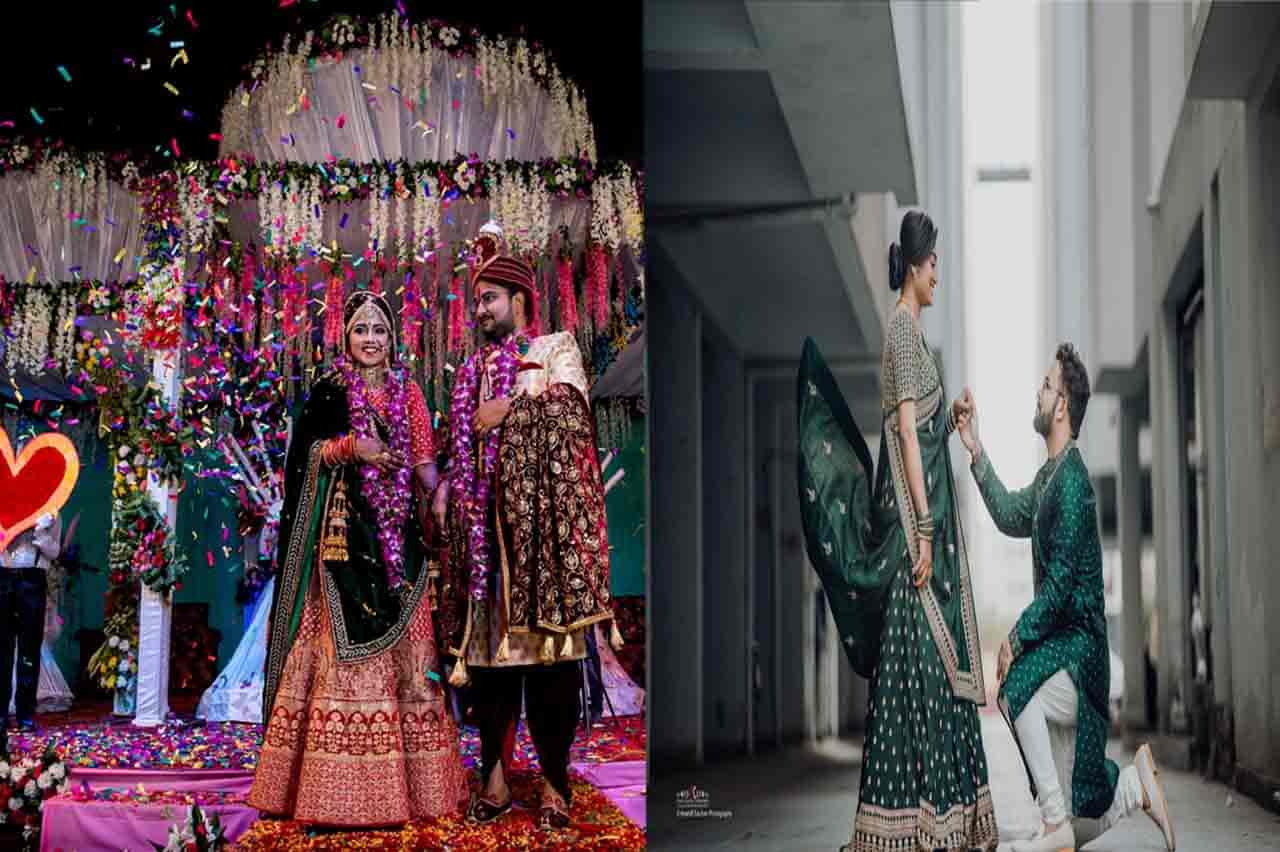 indoor and outdoor wedding photography